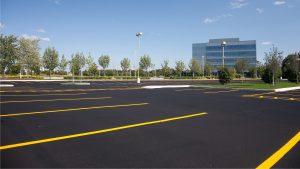 Parking lot paving in Calgary