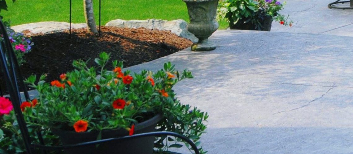 Concrete patio