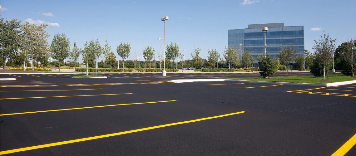 Parking lot paving in Calgary